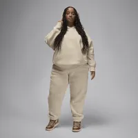 Nike Jordan Brooklyn Fleece жіноча Pants (великі розміри) колір коричневий