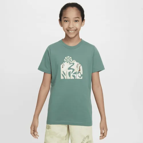 Nike Sportswear Big дитячі футболка колір зелений