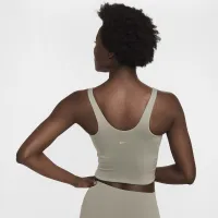 Nike Alate женская Medium-Support Padded Sports Bra Tank Top цвет зеленый