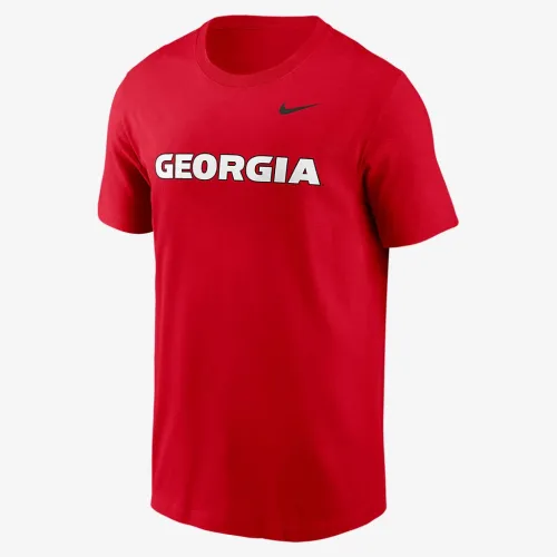 Georgia Bulldogs Primetime Wordmark чоловічі Nike College футболка колір червоний