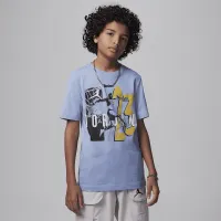 Nike Jordan Retro Spec Big детские Graphic T-Shirt синий