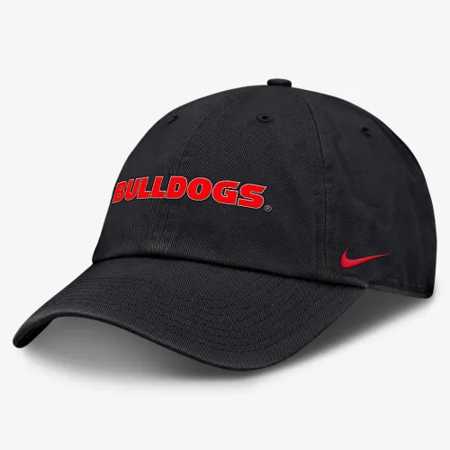Georgia Bulldogs Core Club Mascot Wordmark чоловічі Nike College Adjustable Hat колір чорний