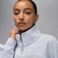 Nike Jordan Flight Fleece женская Quarter-Zip Top цвет серый