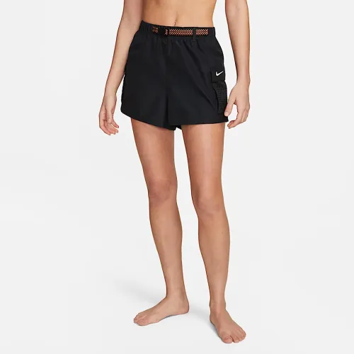 Nike женская Cargo Cover-Up Swim шорты цвет черный