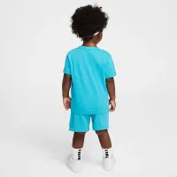 Nike Club Toddler Knit шорты набор цвет зеленый