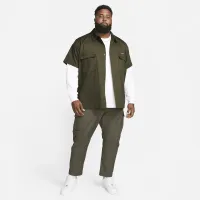 Nike Life чоловічі Woven Military Short-Sleeve Button-Down Shirt колір зелений