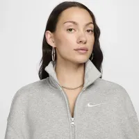 Nike Sportswear Phoenix Fleece жіноча оверсайз Track Куртка колір сірий