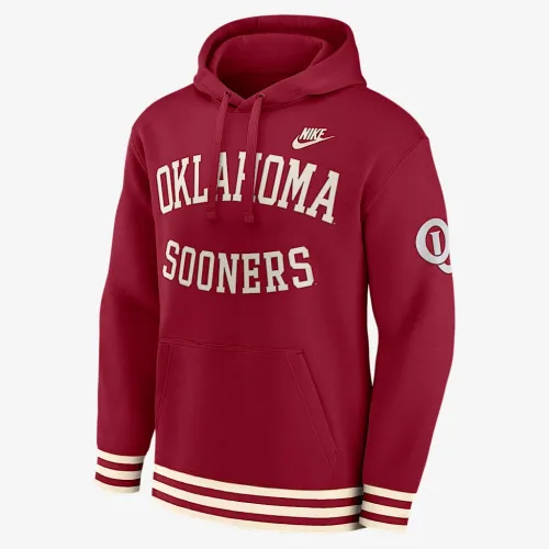 Oklahoma Sooners Legacy Retro Men’s Nike College Pullover Толстовка з капюшоном колір червоний