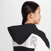 Nike Air Big детские Fleece Full-Zip Толстовка с капюшоном цвет черный