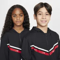 Nike Sportswear Club Big дитячі Full-Zip Knit Толстовка з капюшоном колір чорний