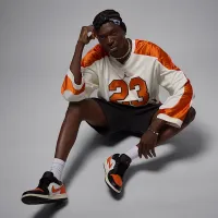 Nike Air Jordan 1 Low мужские Кроссовки цвет черный