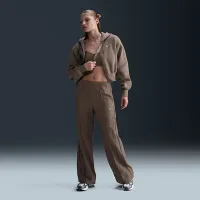 Nike Sportswear Everything Wovens жіноча Mid-Rise Open-Hem Pants колір коричневий