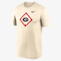 Georgia Bulldogs Legend Baseball Icon мужские Nike Dri-FIT College футболка цвет коричневый