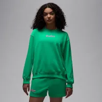 Nike Jordan Brooklyn Fleece жіноча Crew-Neck світшот колір зелений
