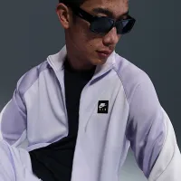 Nike Air чоловічі Poly-Knit Full-Zip Куртка колір фіолетовий
