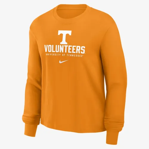 Tennessee Volunteers Primetime University Boxy жіноча Nike College Long-Sleeve футболка колір коричневий