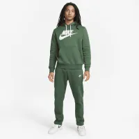Nike Sportswear Club Fleece чоловічі Graphic Pullover Толстовка з капюшоном колір зелений