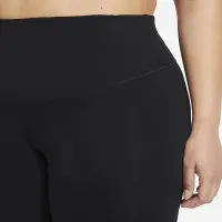 Nike One жіноча Mid-Rise Crop лосіни (великі розміри) колір чорний