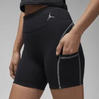 Nike Jordan Sport жіноча шорти колір чорний
