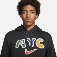 Nike Sportswear Club Fleece мужские Pullover Graphic Толстовка с капюшоном цвет черный
