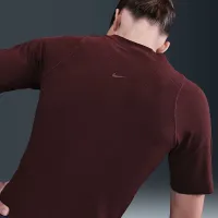 Nike Zenvy Rib женская Dri-FIT Short-Sleeve Top цвет красный