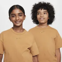 Nike Sportswear Big детские футболка цвет коричневый
