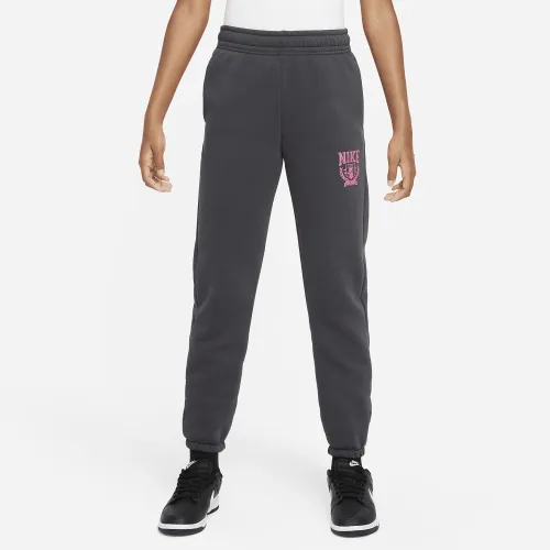 Nike Sportswear Big дитячі (Girls') оверсайз Fleece Pants колір сірий
