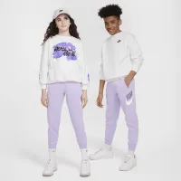 Nike Club Fleece Big дитячі Joggers колір фіолетовий
