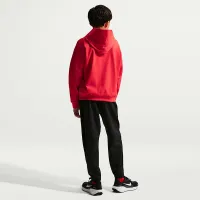 Nike Pro Big дитячі (для хлопчиків) Dri-FIT Fleece Pullover Толстовка з капюшоном колір червоний