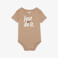 Nike E1D1 3 пары Bodysuits Baby Bodysuit Pack цвет коричневый