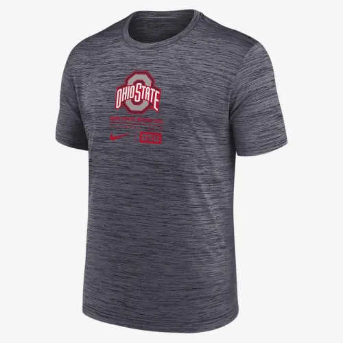 Ohio State Buckeyes Campus Center Block Velocity мужские Nike Dri-FIT College футболка цвет черный
