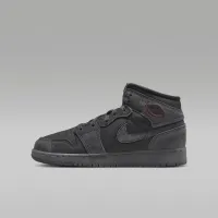 Nike Air Jordan 1 Mid SE Craft Big детские Кроссовки цвет серый