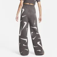Nike Sportswear Phoenix Cozy Букле женская С высокой Талией Wide-Leg Knit Pants цвет коричневый