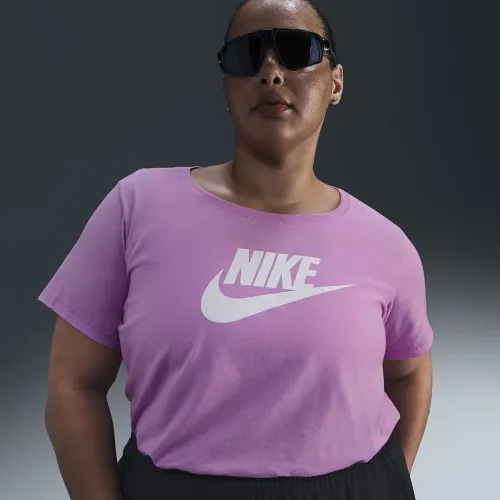 Nike Sportswear Essentials жіноча Logo футболка (великі розміри) Pink
