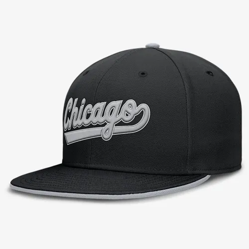 Chicago цвет белый Sox True мужские Nike Dri-FIT MLB Fitted Hat цвет черный