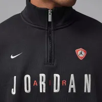 Nike Jordan Flight мужские Graphic Fleece 1/4-Zip цвет черный
