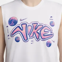 Nike чоловічі Dri-FIT Sleeveless баскетбольні футболка колір білий