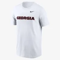 Georgia Bulldogs Primetime Wordmark чоловічі Nike College футболка колір білий