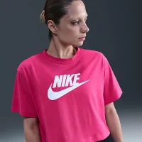 Nike Sportswear Essential жіноча Cropped Logo футболка Pink