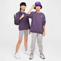 Nike Sportswear Club Fleece Big детские оверсайз свитшот цвет фиолетовый