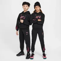 Nike Kylian Mbappé Club Fleece Big дитячі Soccer Joggers колір чорний