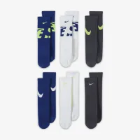Nike Everyday детские Cushioned Crew носки (6 пары) многоцветный