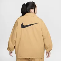 Nike Sportswear Essential жіноча оверсайз UV Woven Coaches' Куртка (великі розміри) колір коричневий