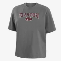 Texas Southern женская Nike College Boxy футболка цвет серый