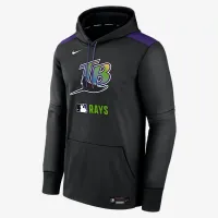 Tampa Bay Rays Authentic Collection чоловічі Nike Therma MLB Pullover Толстовка з капюшоном колір чорний