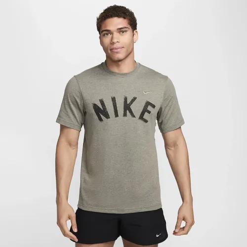 Nike Primary Swoosh чоловічі Dri-FIT Short-Sleeve Versatile Top колір сірий