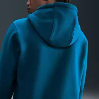 Nike Club мужские Full-Zip Fleece Толстовка с капюшоном синий