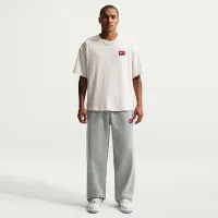 Nike Life мужские Short-Sleeve Boxy Knit Top цвет серый