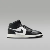 Nike Air Jordan 1 Mid Big детские Кроссовки цвет черный