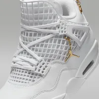 Nike Air Jordan 4 Net женская Кроссовки цвет белый